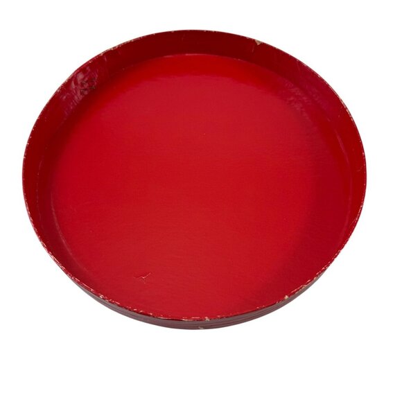 Halston Wig or Hat Box Red Cardboard New York Abbott Tresses Vintage 1960s - Picture 7 of 7